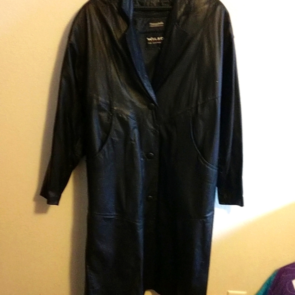 Vintage Wilson Leather Trench Jacket